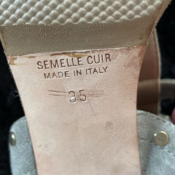 Laurence Dacade suede and gold studded booties/sandles Size 5 - Picture 5 of 7